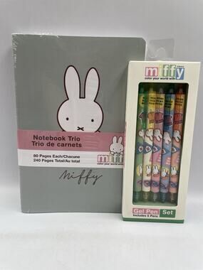 Miffy Trio Notebooks & Gel Pens Set SEALED